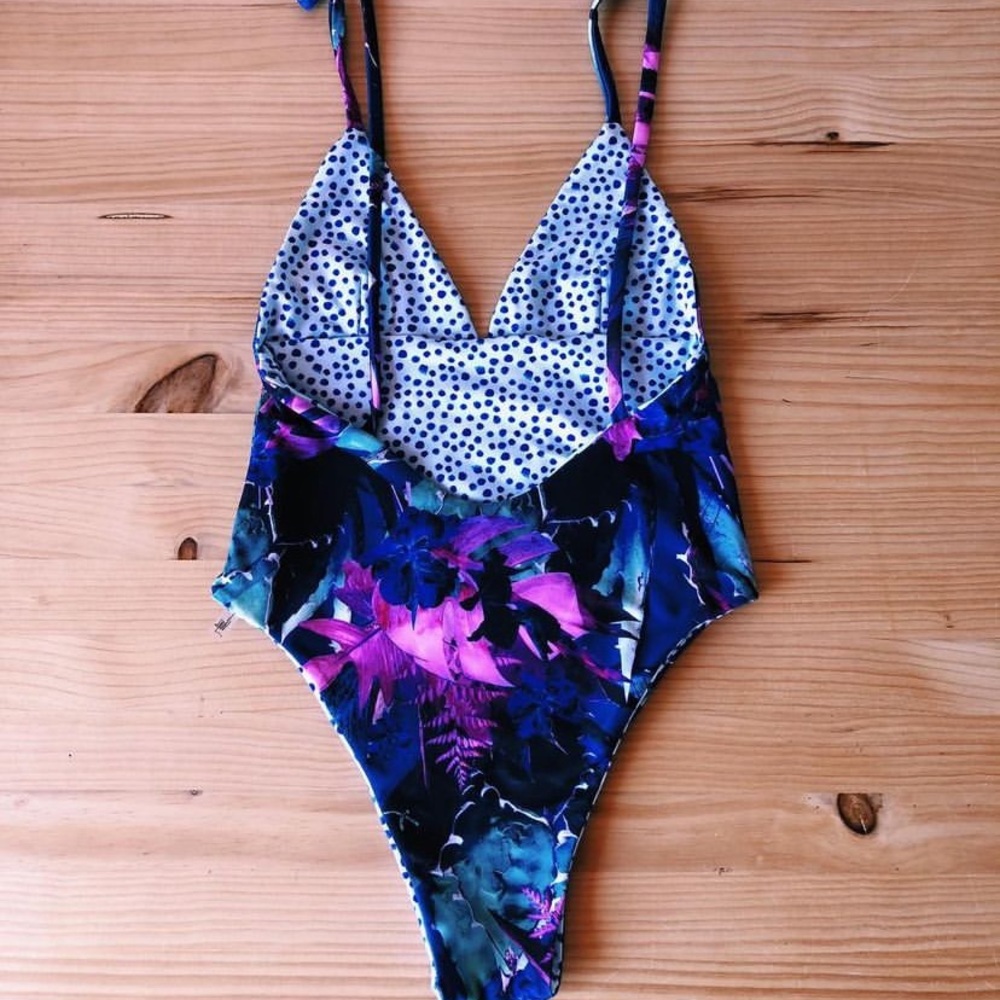 Reversible One Piece Swimsuit - Vigo Swim “Tropicana Onesie” Size Small